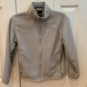 grey north face fleece